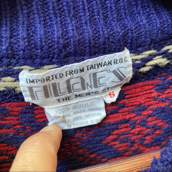 Filene’s Vintage Reindeer Sweater XS - Picture 5 of 6